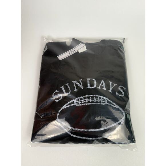 Victoria's Secret PINK Sundays are the Best Day Crew Neck Black Sweatshirt Sz L - Picture 8 of 8